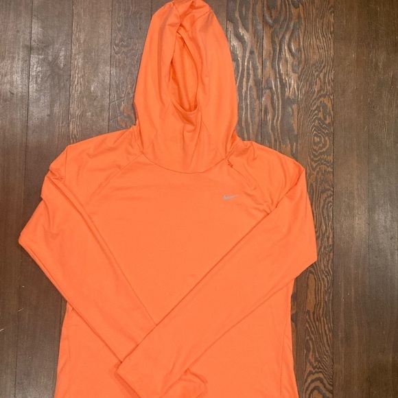 Nike Dri-Fit Element Hoodie Women’s Size Large Orange Mango Pullover NWOT - Picture 5 of 8